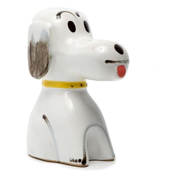 Vintage Hand Painted Ceramic Snoopy Coin Bank Peanuts Dog Dan Brechner DeeBeebo - Picture 6 of 10